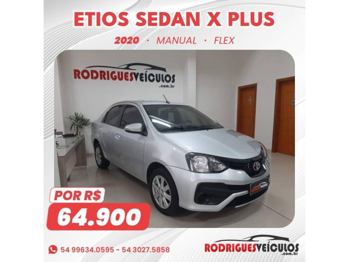 TOYOTA - ETIOS - 2020/2020 - Prata - R$ 64.900,00