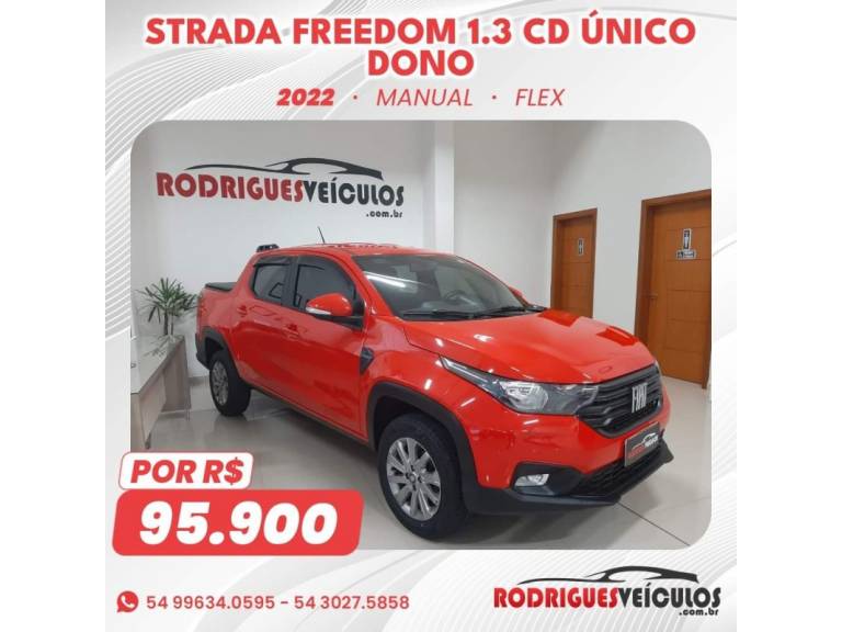 FIAT - STRADA - 2021/2022 - Vermelha - R$ 95.900,00