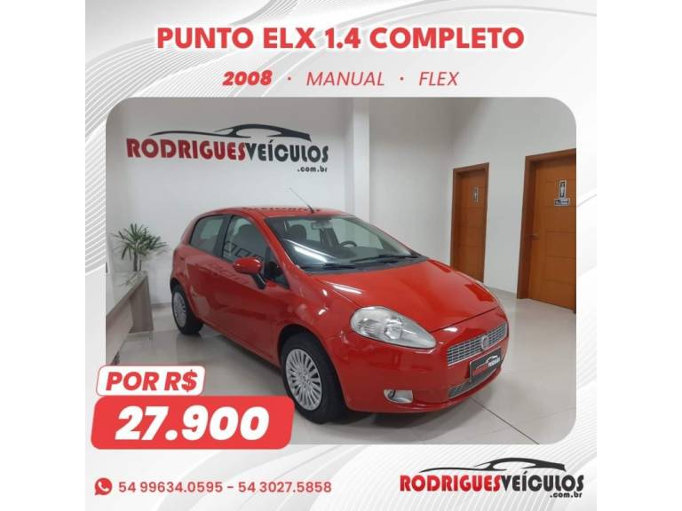 FIAT - PUNTO - 2008/2008 - Vermelha - R$ 27.900,00