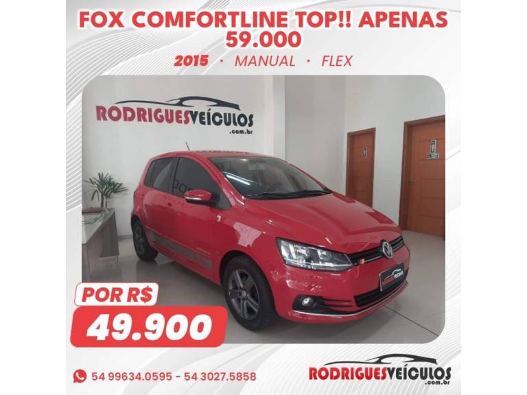 VOLKSWAGEN - FOX - 2014/2015 - Vermelha - R$ 49.900,00