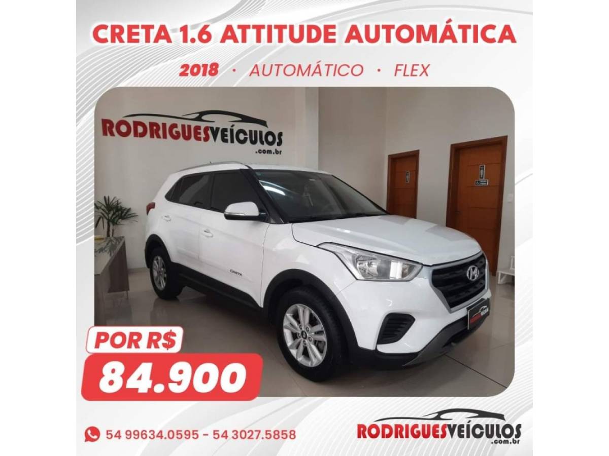 HYUNDAI - CRETA - 2017/2018 - Branca - R$ 84.900,00