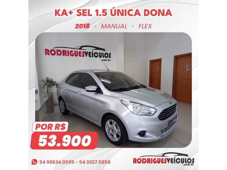 FORD - KA - 2017/2018 - Prata - R$ 53.900,00