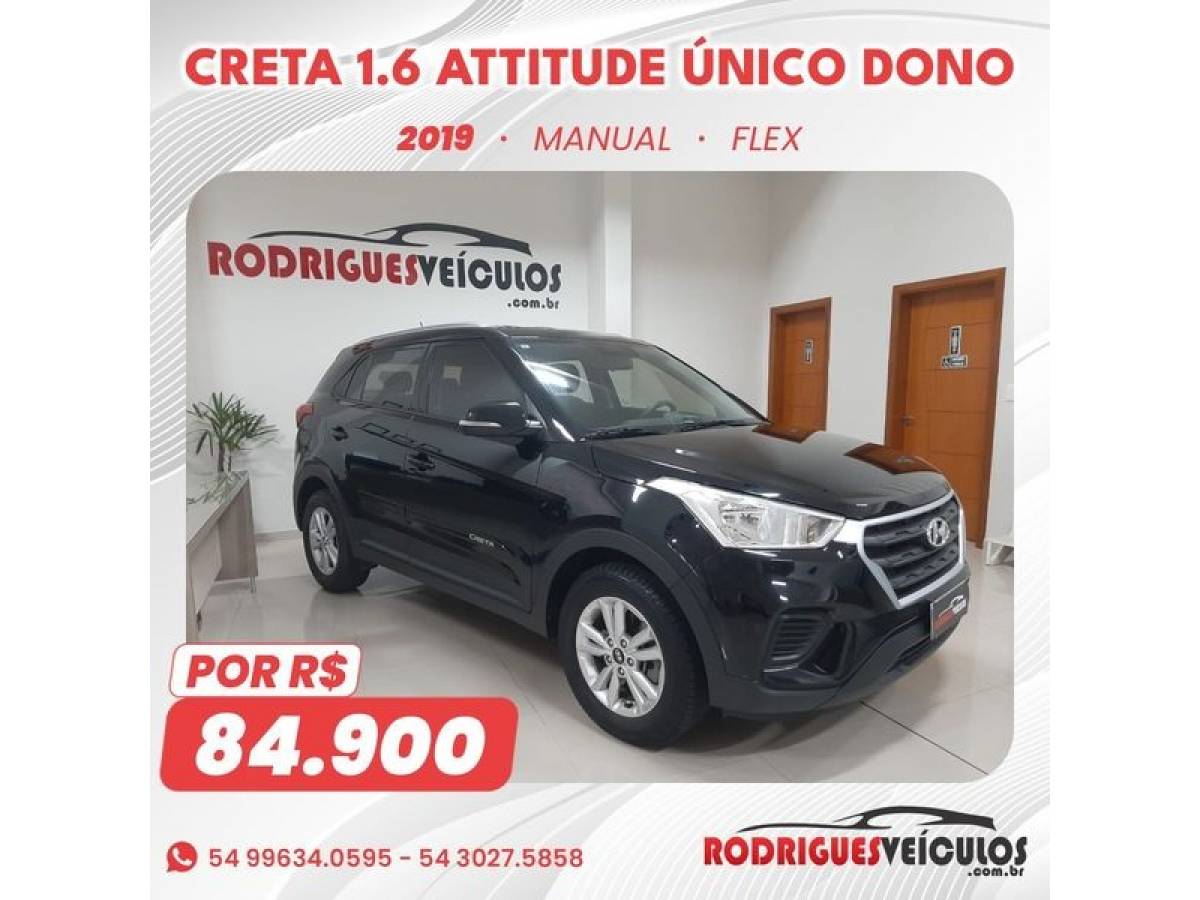 HYUNDAI - CRETA - 2018/2019 - Preta - R$ 84.900,00